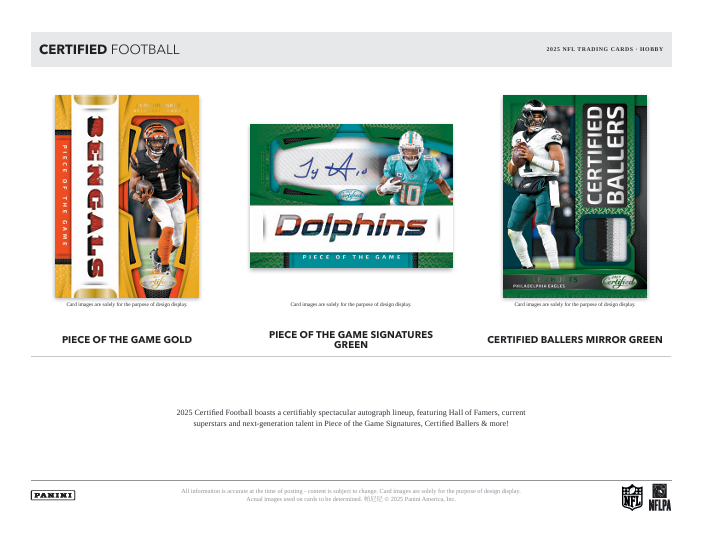 2025 Panini Certified Football Hobby Box