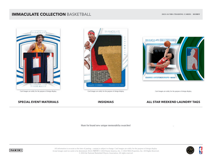 23-24 Panini Immaculate Collection Basketball Box