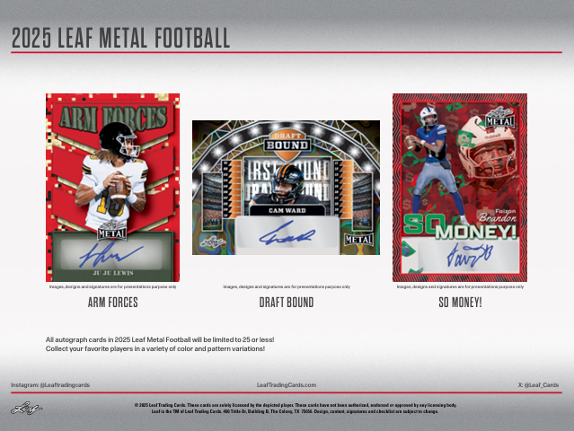 2025 Leaf Metal Football Hobby Box
