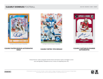 2024 Clearly Donruss Football Hobby Box