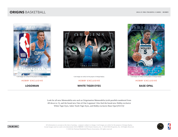 2024-25 Panini Origins Basketball Hobby