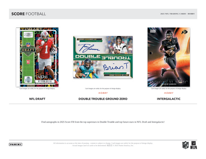 2025 Score Football Hobby Box