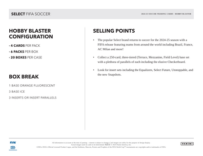 2024-25 Select FIFA Soccer Hobby Blaster