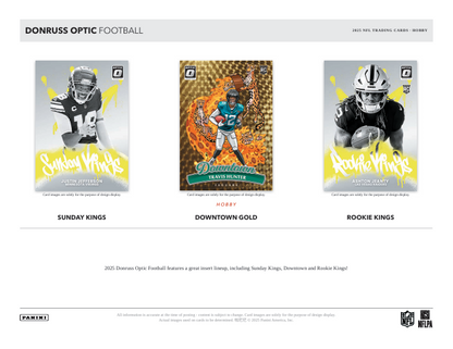 2025 Donruss Optic NFL Football Cards (Hobby Box)
