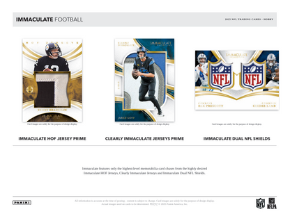 2025 Panini Immaculate NFL Football Hobby Box