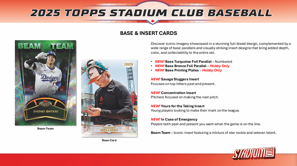 2025 STADIUM CLUB BASEBALL HOBBY RANDOM TEAMS 4 B0X 1/4 CASE BREAK #364