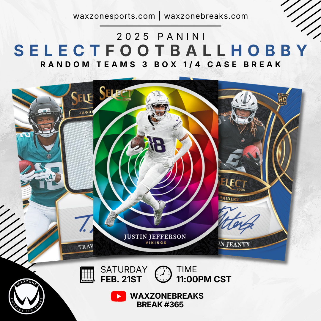 2025 SELECT FOOTBALL HOBBY RANDOM TEAMS 3 B0X 1/4 CASE BREAK #365