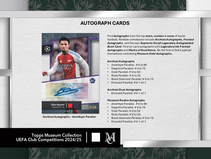 2024-25 Topps UEFA Club Competitions Museum Collection Soccer Hobby Box