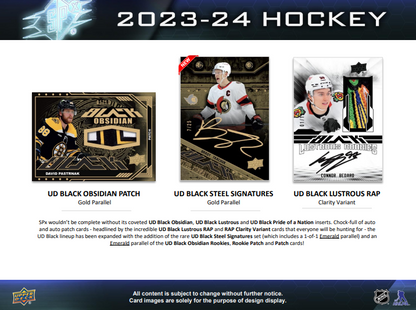 2023-24 Upper Deck SPX Hockey Hobby Box