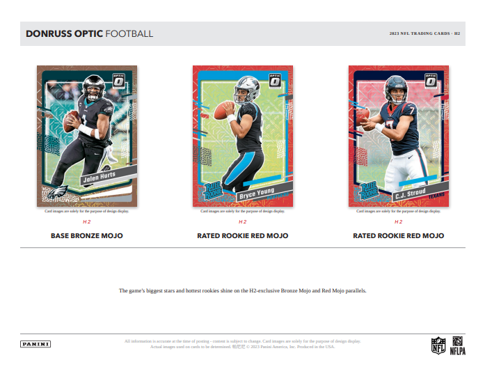 2023 Panini Donruss Optic Football Hobby Hybrid H2 Box