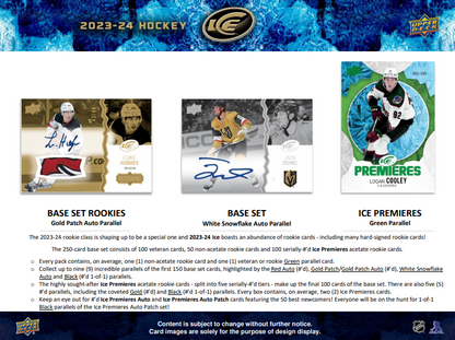 2023-24 Upper Deck Ice Hockey Hobby Box