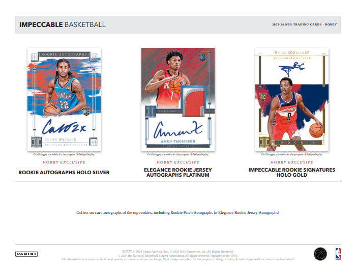 2023-24 Panini Impeccable Basketball Hobby Box