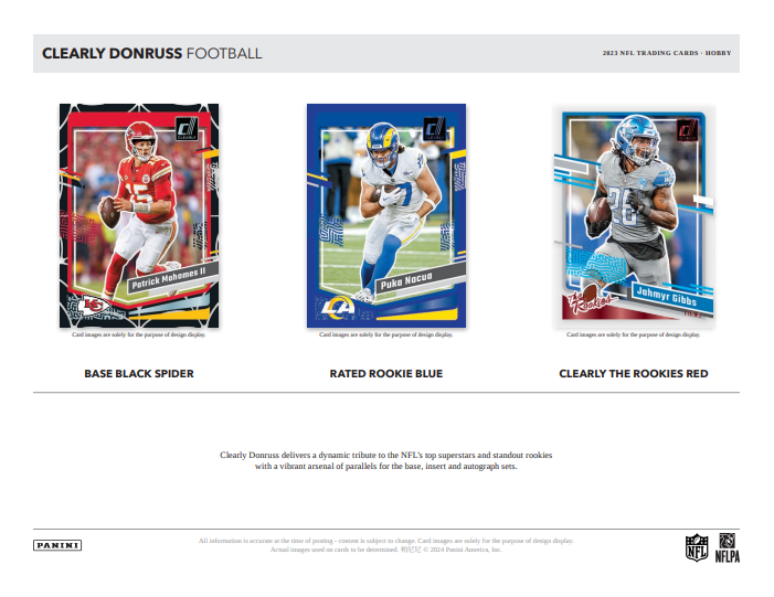 2023 Panini Clearly Donruss Football Hobby Box