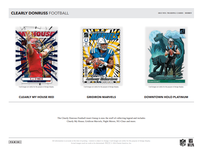 2023 Panini Clearly Donruss Football Hobby Box