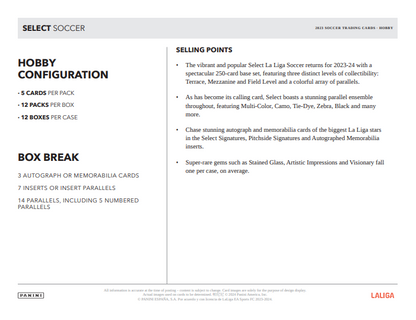 2023-24 Panini Select La Liga Soccer Hobby Box