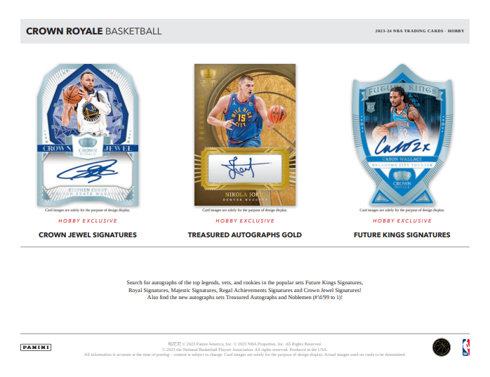 2023-24 Panini Crown Royale Basketball Hobby Box