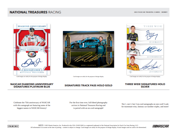 2023 Panini National Treasures Racing Hobby Box