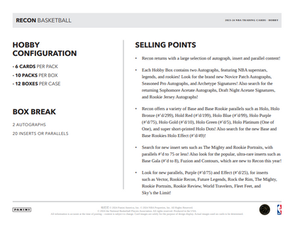 2023-24 Panini Recon Basketball Hobby Box