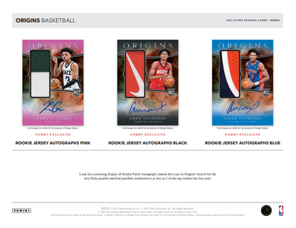 2023-24 Panini Origins Basketball Hobby