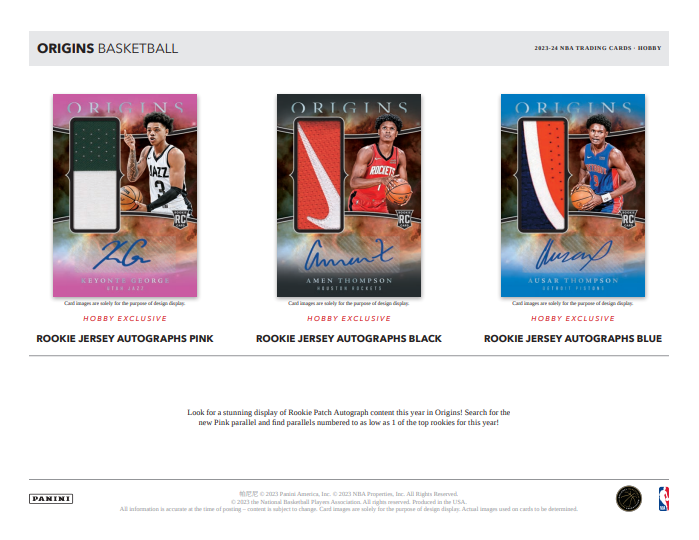 2023-24 Panini Origins Basketball Hobby