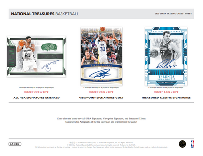 23-24 Panini National Treasures Basketball Hobby Box