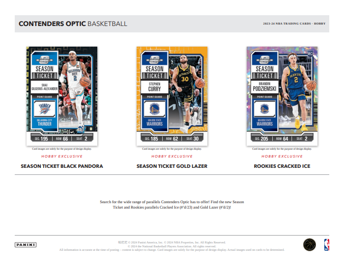 23-24 Panini Contenders Optic Basketball Hobby