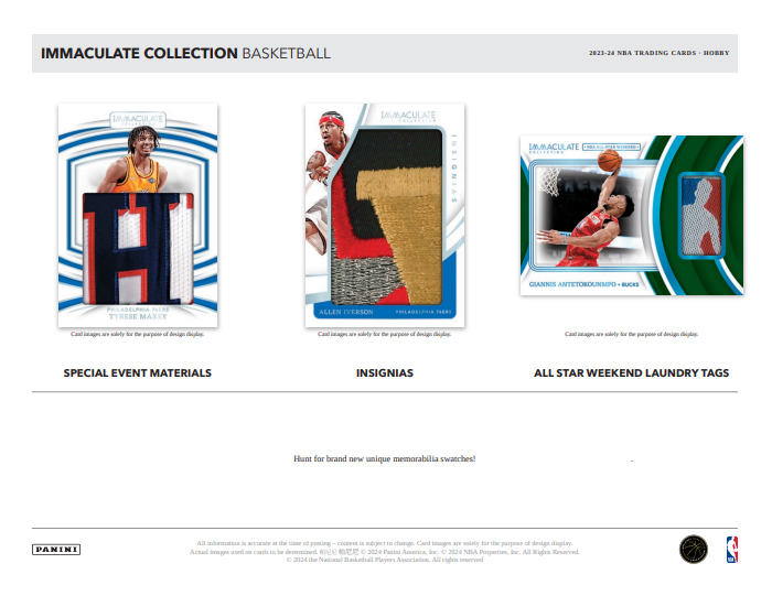 23-24 Panini Immaculate Collection Basketball Box