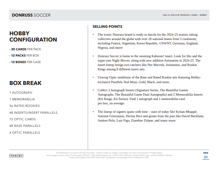 24-25 Donruss Soccer Hobby Box