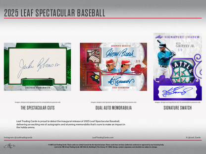 2025 Leaf Spectacular Baseball Hobby Box