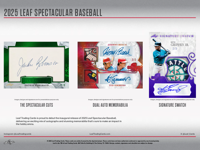 2025 Leaf Spectacular Baseball Hobby Box