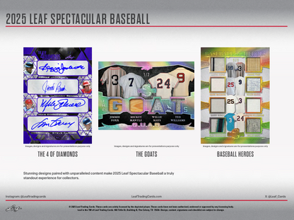 2025 Leaf Spectacular Baseball Hobby Box
