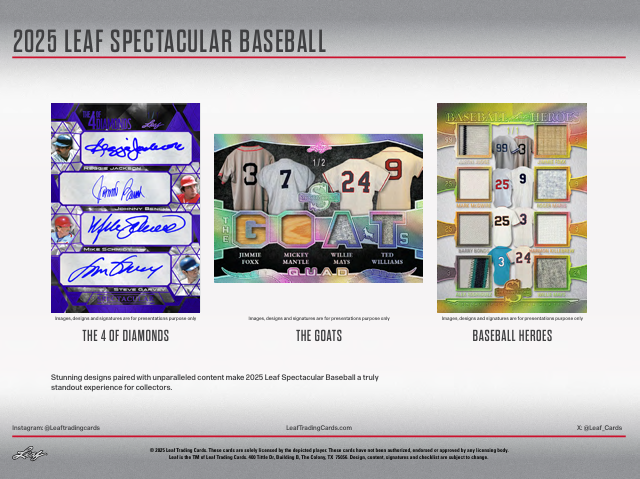 2025 Leaf Spectacular Baseball Hobby Box