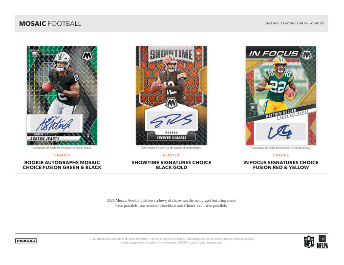 2025 Mosaic Choice Football Hobby Box
