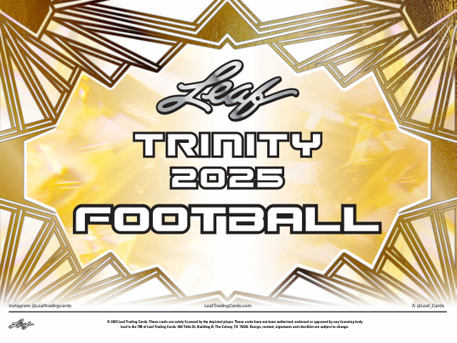 2025 Leaf Trinity Football Jumbo Box