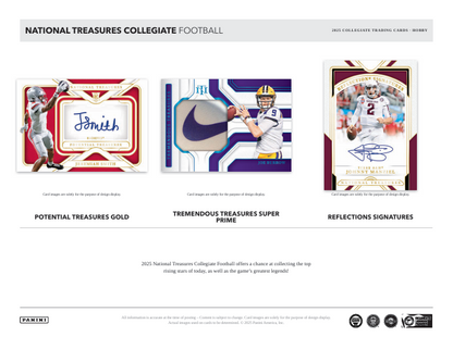 2025 Panini National Treasures Collegiate Football Hobby Box