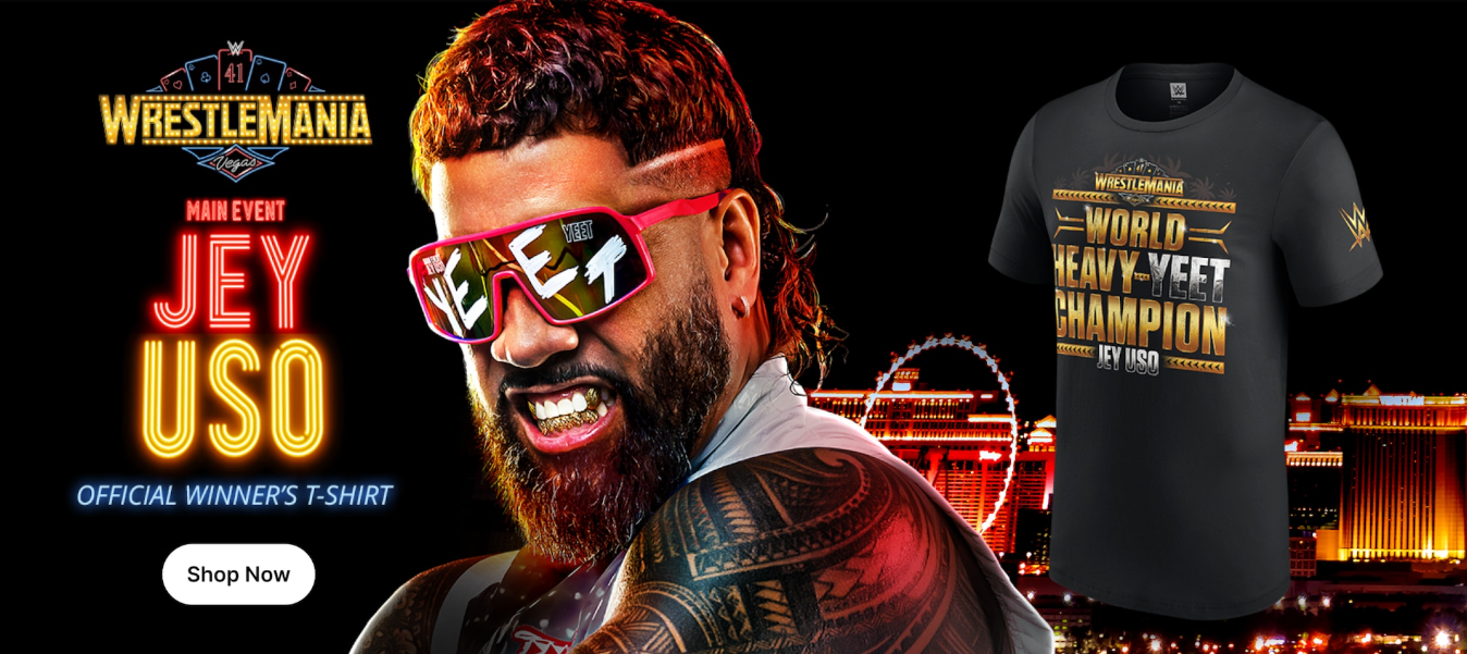 Jey Uso WrestleMania Official Winners T-Shirt
