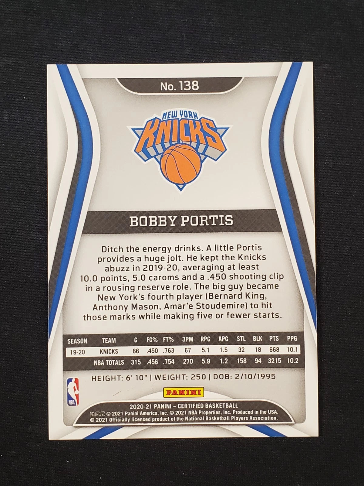 2020-21 Panini Certified - Bobby Portis #138 Mirror Red