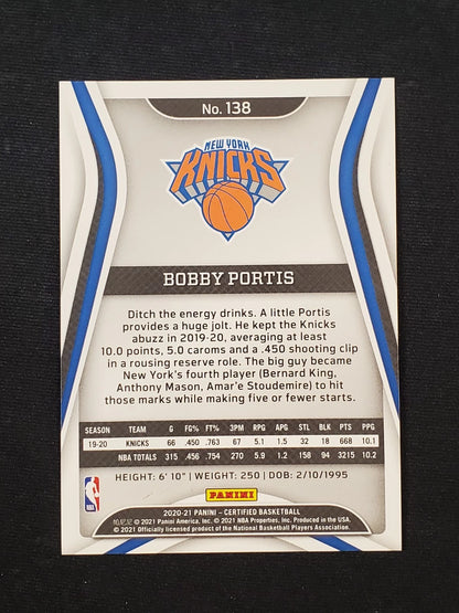 2020-21 Panini Certified - Bobby Portis #138 Mirror Red