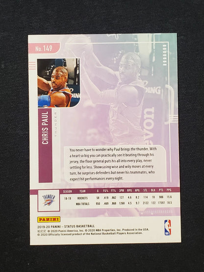 2019-20 Panini Status #149 Chris Paul