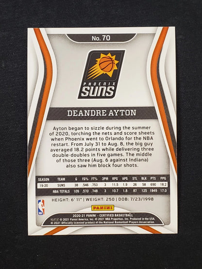 2020-21 Panini Certified - DeAndre Ayton #70 Mirror Red